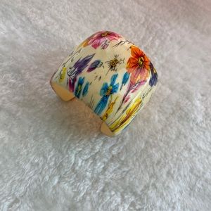 Floral Acrylic Bangle